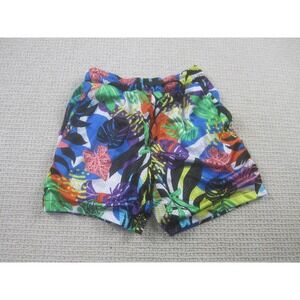 Good Vibes Shorts Mens Small Multicolor Tropical Mesh Drawstring Lined Swim